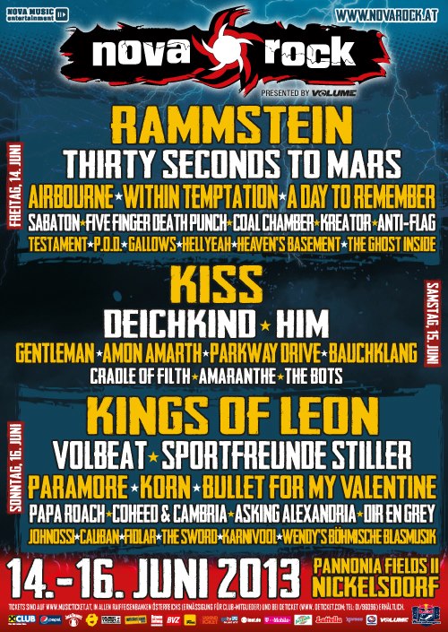 Testament, Kreator és Coheed And Cambria a Nova Rock Fesztiválon